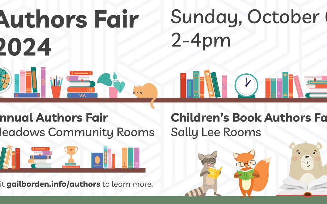 October 6, 2024: Gail Borden Library Annual Author Fair