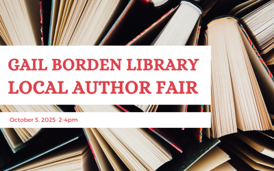 October 5, 2025: Gail Borden Library Local Author Fair