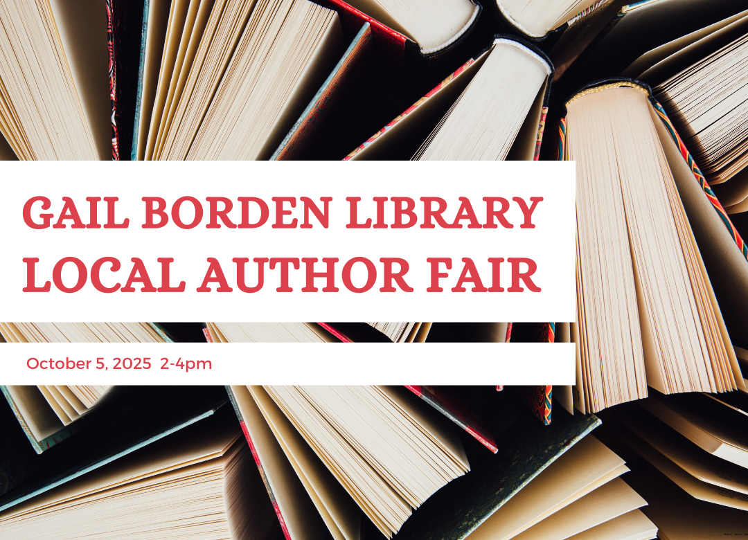October 5, 2025: Gail Borden Library Local Author Fair