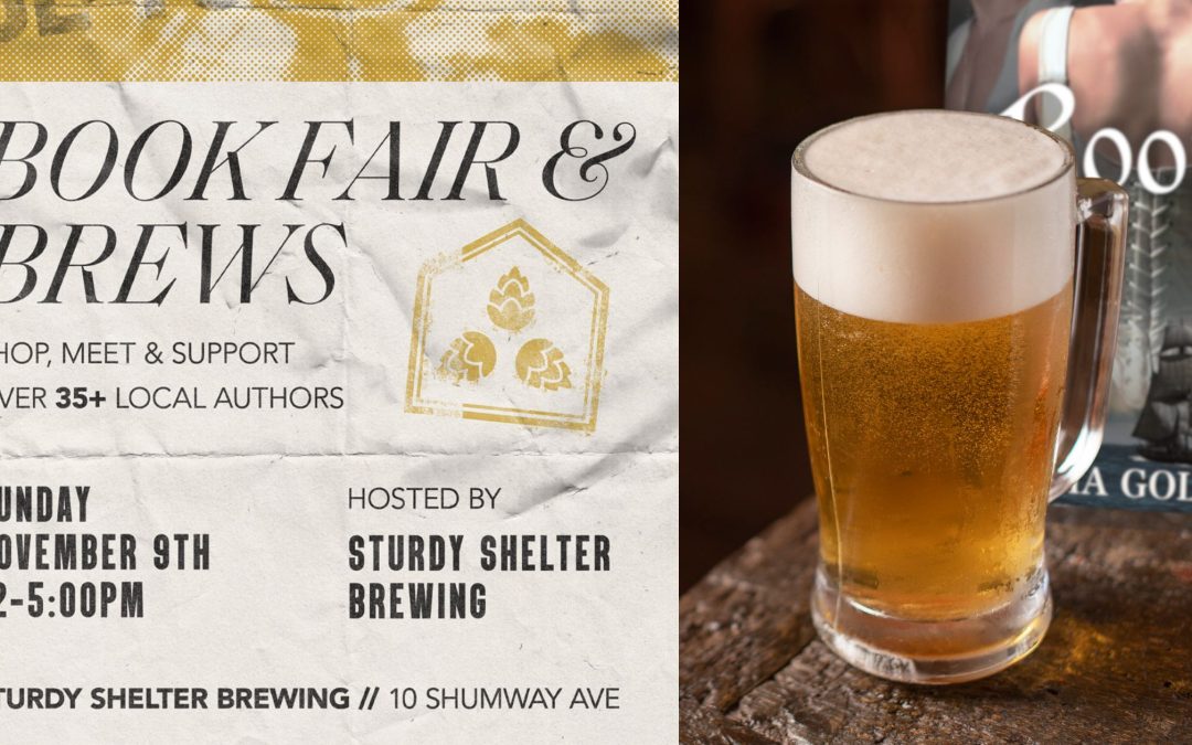 November 9, 2025: Book Fair & Brews at Sturdy Shelter Brewing