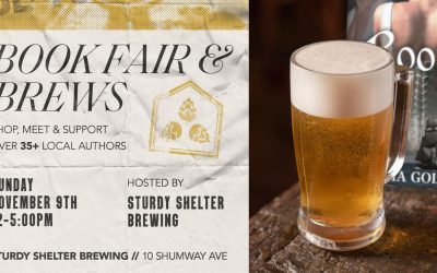 November 9, 2025: Book Fair & Brews at Sturdy Shelter Brewing